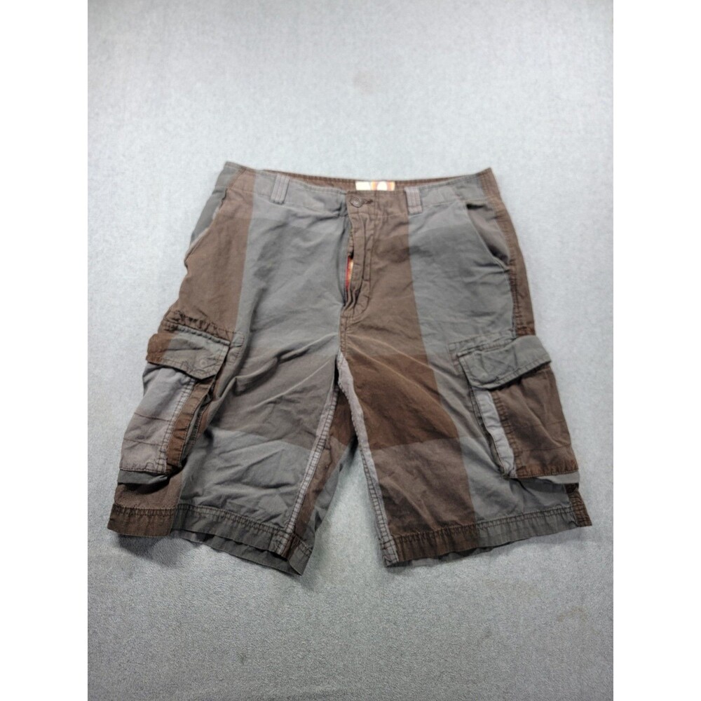 Vintage‎ OP Ocean Pacific Bermuda Shorts Mens 34 (30x10.5) Brown Mid Skater Y2K